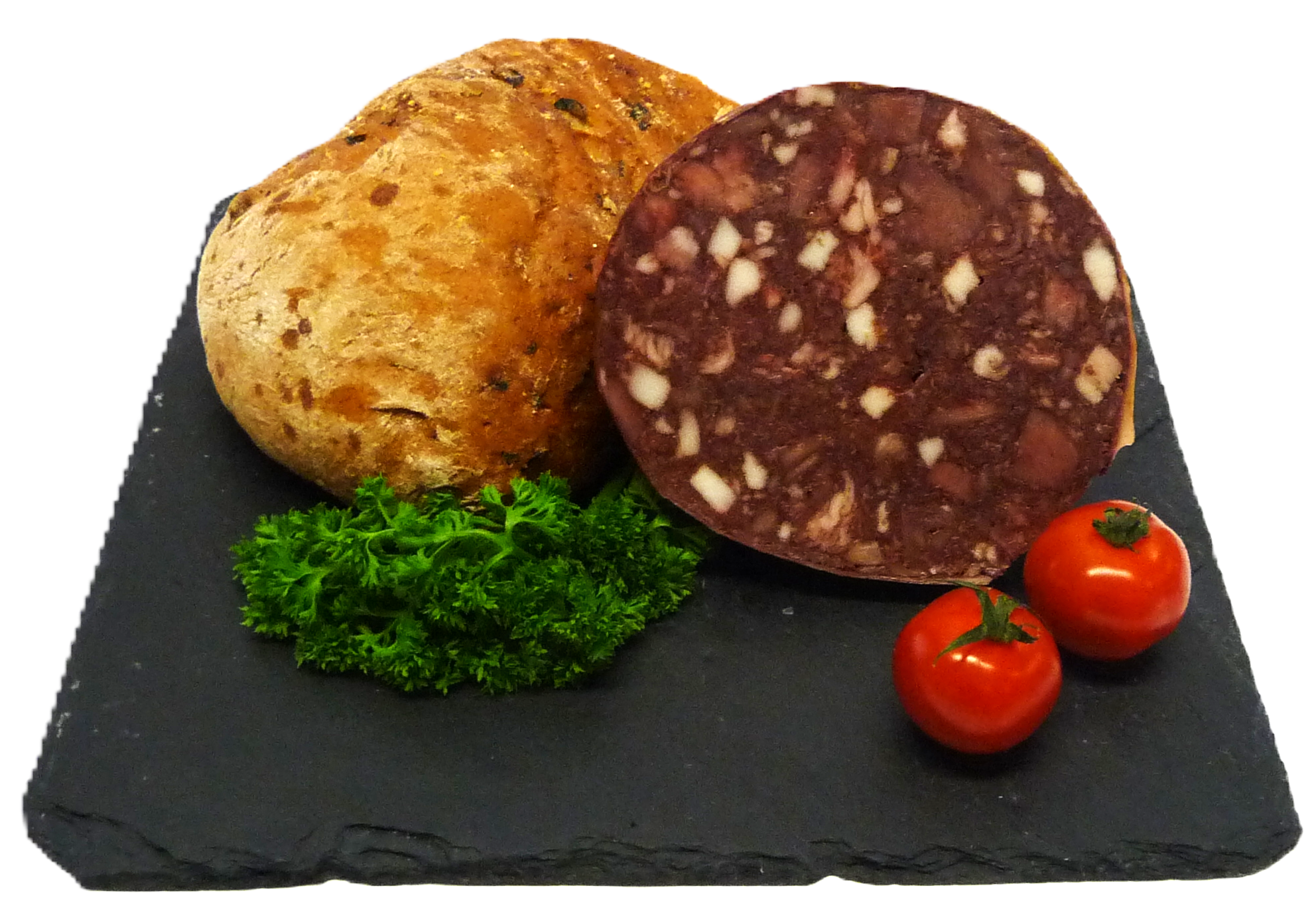 Fleischblutwurst in der Blase