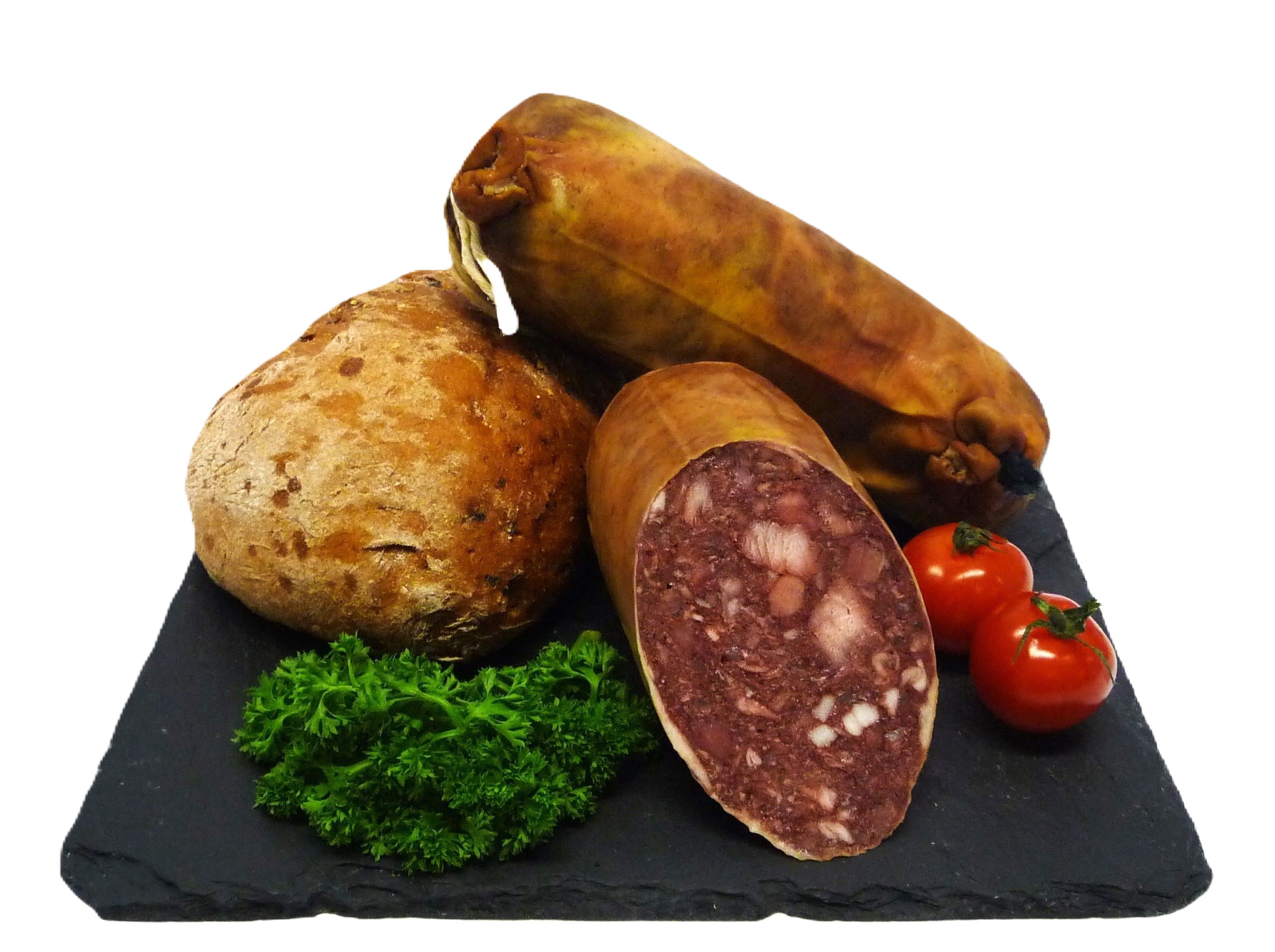 Fleischblutwurst in der Krause